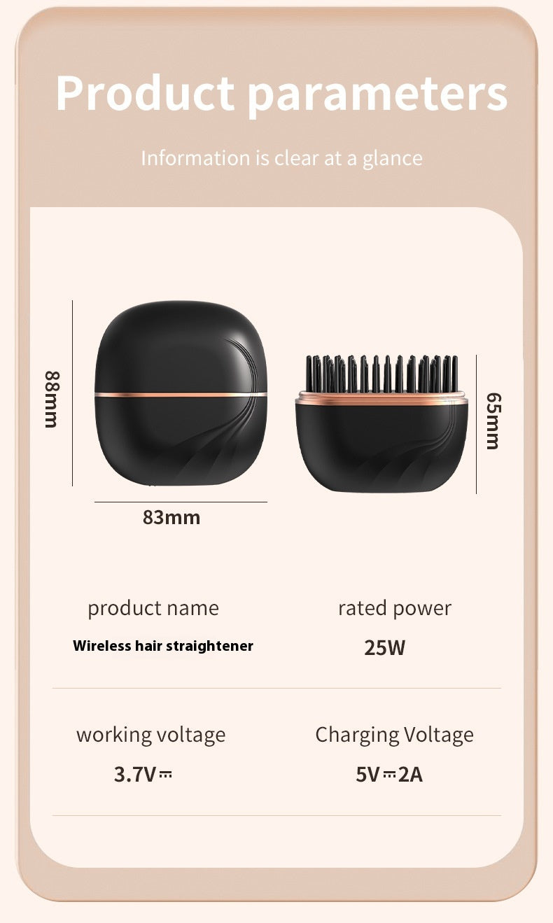 Wireless heated Straightening Comb