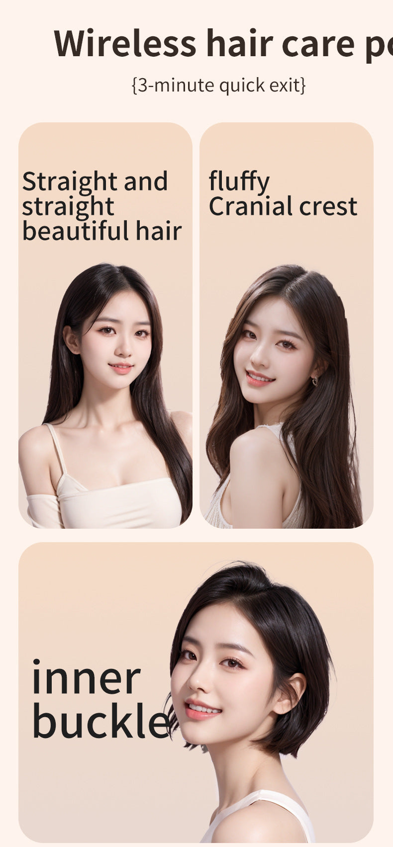 Wireless heated Straightening Comb